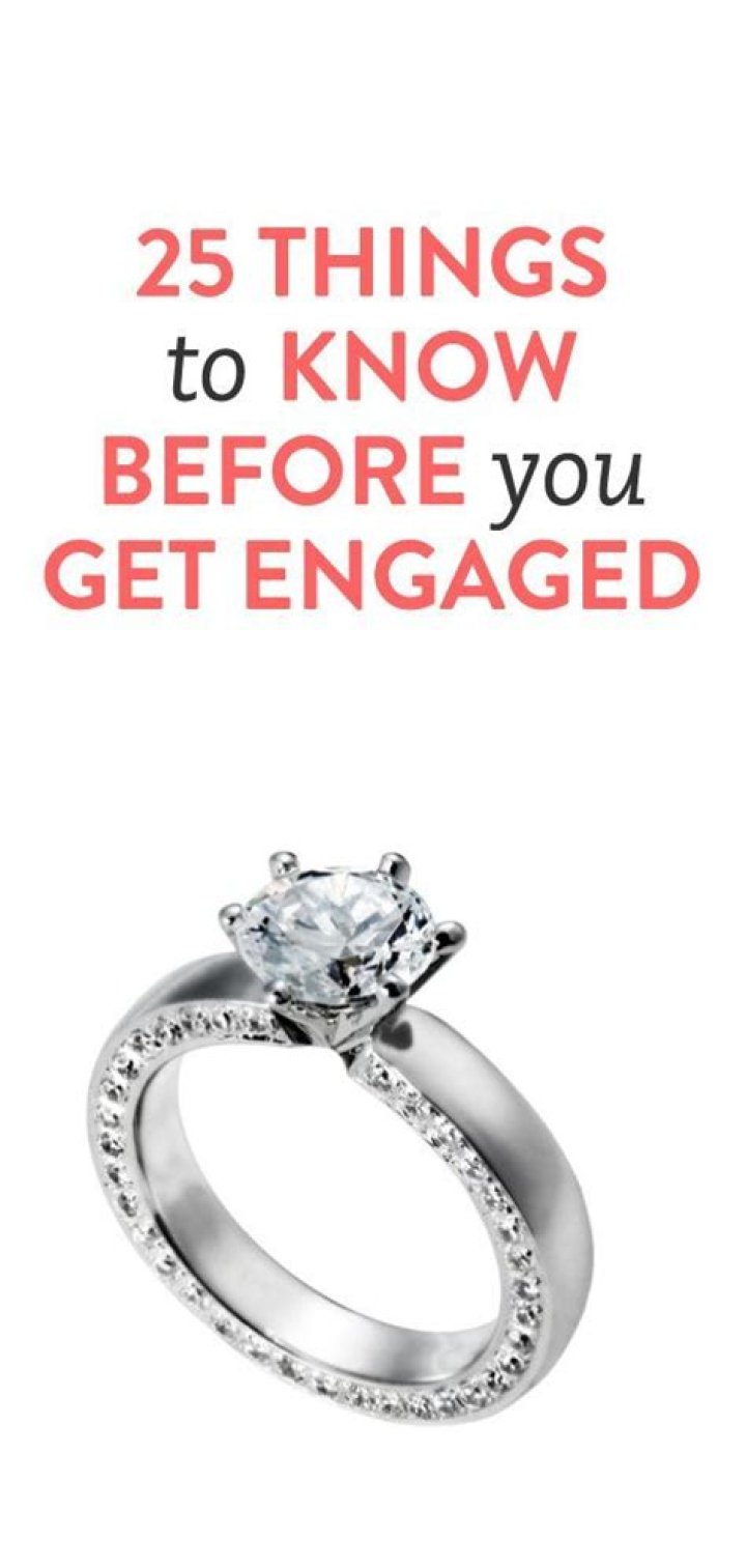 25 Things to Know Before You Get Engaged